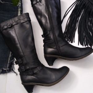 Dr. Marten Amber Black Boots